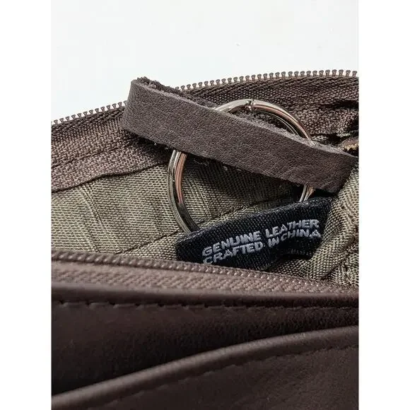 Vintage Y2K Wilson Leather Pelle Studio Brown Purse Card Wallet ID Holder New - Picture 15 of 16